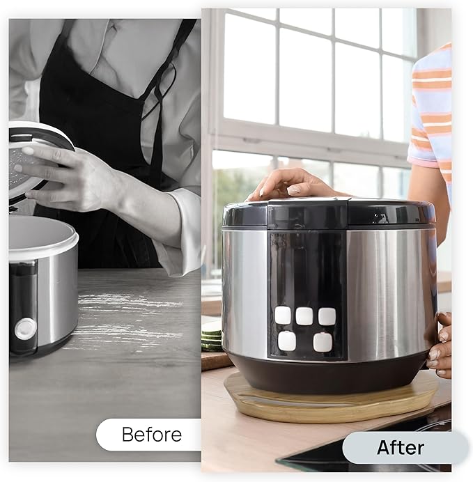 Ibyx Elegant Round Sliding Tray for Your Pressure Cooker, Air Fryer & Heavy Kitchen Appliances - Sturdy, Slides Easily from Under The Cabinet (Black, 13”)