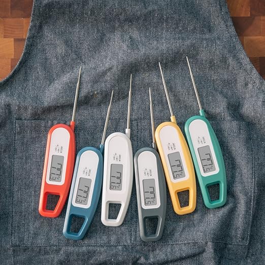 Lavatools Javelin® Ultra-Fast 3-Second Digital Instant Read Meat Thermometer for Grill and Cooking, 2.75" Probe, Compact Foldable Design, Large Display, IP65 Water Resistant, NSF Certified – Wasabi