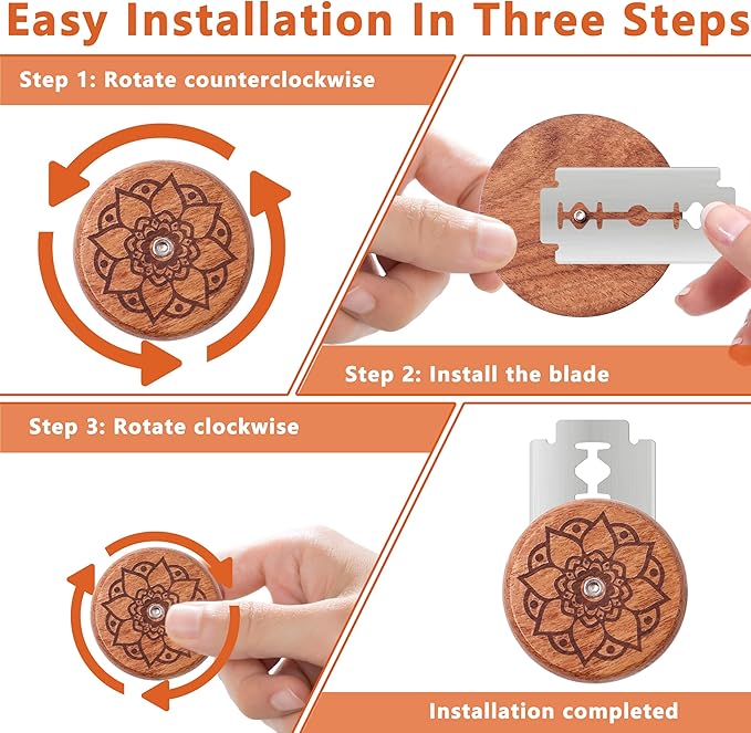 UFO Bread Lame Cutter for Homemade Sourdough,Bread Scorer Tool for Sourdough with 5 Blades and Storage Cover,Slashing Tool Bread Cutting Knife for Artisan Bread and Baguette Makers,Lotus