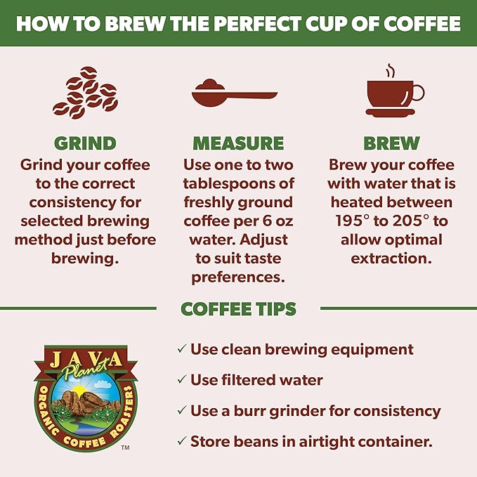Low Acid Organic Coffee – Whole Bean, Mold-Free & Stomach Friendly by Java Planet, Colombian Single Origin, Medium Dark Roast, Smooth Full Flavored, 5LB Bag