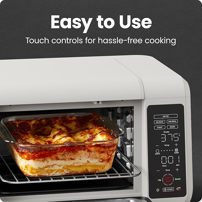 Chefman Air Fryer Toaster Oven Combo, 15 Qt. Countertop Oven for Quick & Healthy Meals, Bake, Broil, Air Fry, Toast, and Bagel Functions, 450°F Max Temp, 4 Slice Toaster Oven Air Fryer Combo – Ivory
