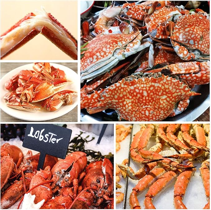 Crab Crackers and Tools, Lobster Crackers, Seafood Crab Leg Cracker Tools, Nut Cracker Set, 16 Pack