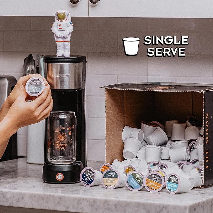 Copper Moon Single Serve Coffee Pods for Keurig K-Cup Brewers, Dark Roast, French Roast Blend, 80 Count