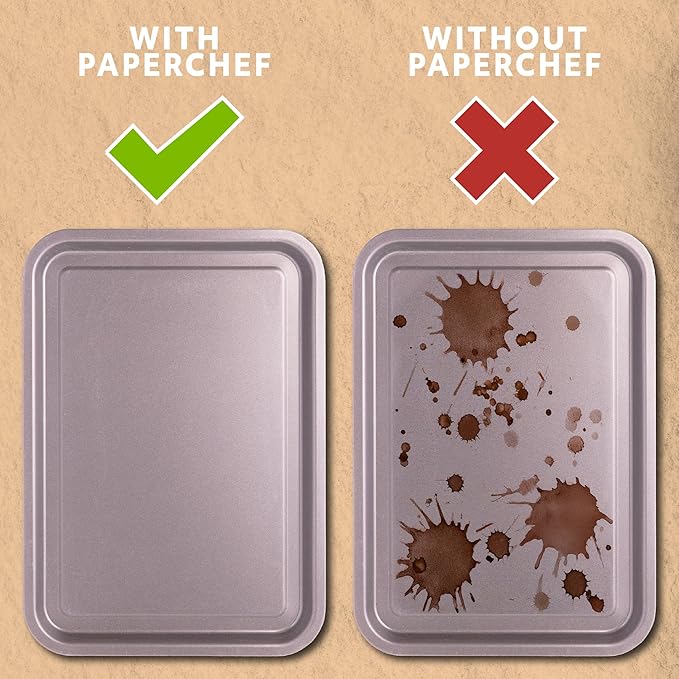 PaperChef – Large Parchment Baking Cups – Easy Release, Non-Stick, Unbleached & Compostable – Perfect for Muffins & Cupcakes – 60 Count - 4 Pack