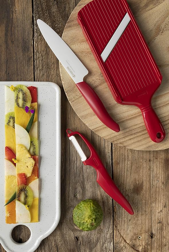 Kyocera Advanced Ceramic Vertical Double Edge Blade Peeler, Green