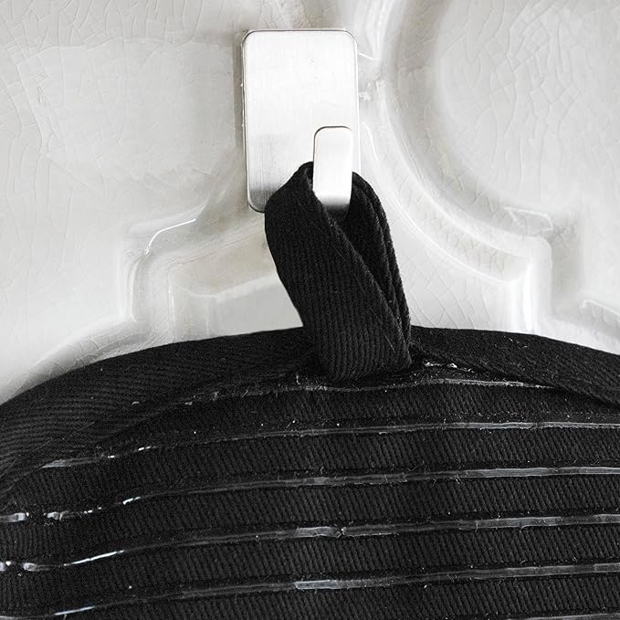All-Clad Premium Pot Holder & Hot Pad: Heat Resistant to 500 Degrees - 100% Cotton, 10""x6.25"" Hot Pad for Kitchen and Barbeque, (2-Pack), Black