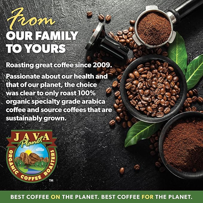 Low Acid Organic Coffee – Whole Bean, Mold-Free & Stomach Friendly by Java Planet, Sumatran Single Origin Decaf Coffee, Dark Roast, Smooth Full Flavored, 5LB Bag