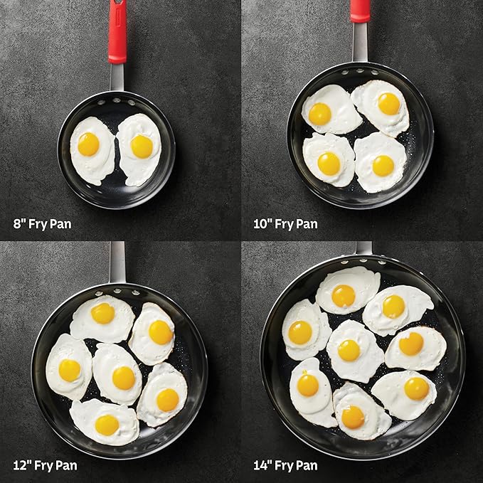 Tramontina Professional 8-Inch Ceramic Non Stick Small Frying Pan, Heavy-Gauge Aluminum Skillet with Nonstick Coating, Dishwasher and Oven Safe, Black